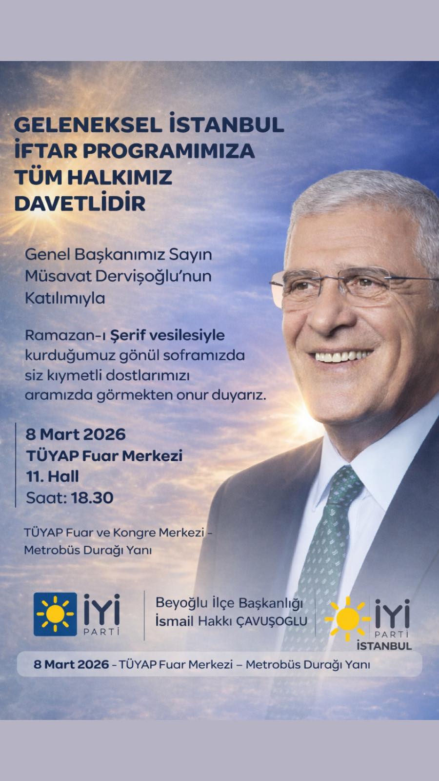 Geleneksel İstanbul İftar Programımızda buluşuyoruz