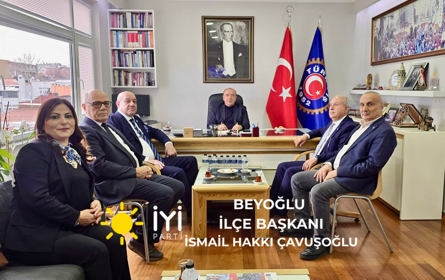 İYİ Parti Beyoğlu İlçe Teşkilatı’ndan TÜRK-İŞ 1. Bölge Başkanlığı’na Ziyaret