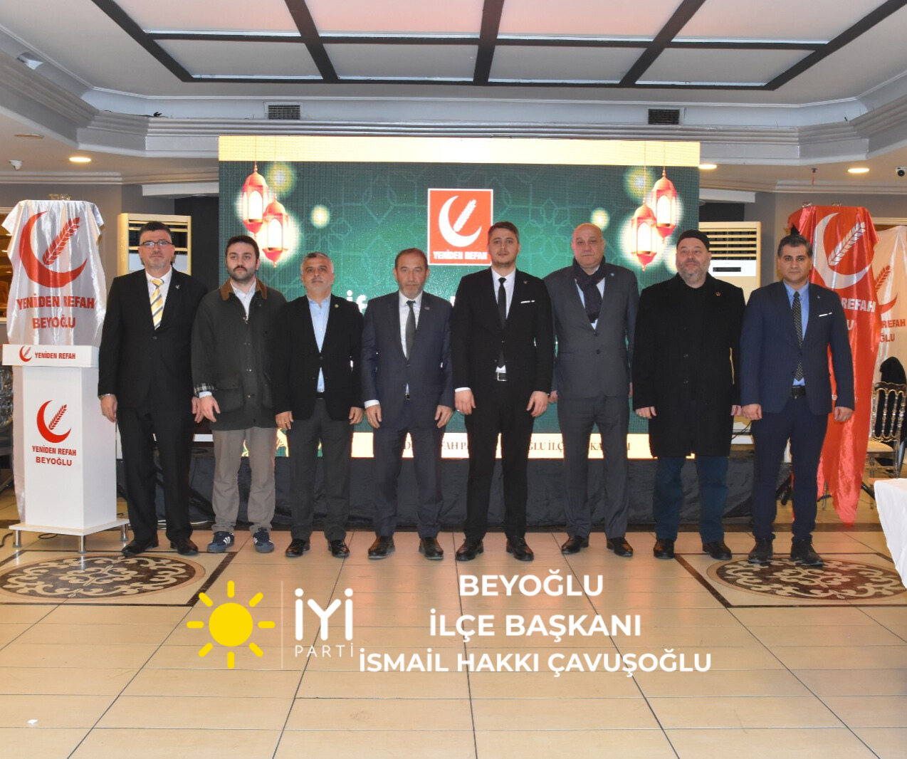 İYİ Parti Beyoğlu, Yeniden Refah Partisi’nin İftar Programına Katıldı