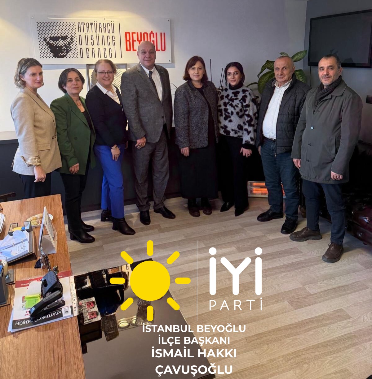 İYİ Parti Beyoğlu’ndan Atatürkçü Düşünce Derneği Beyoğlu Şubesi’ne Ziyaret